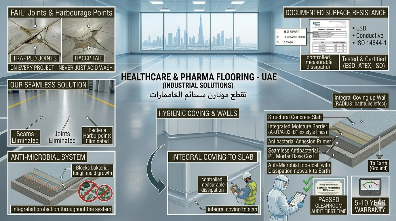 Healthcare & pharma — Gulf flooring