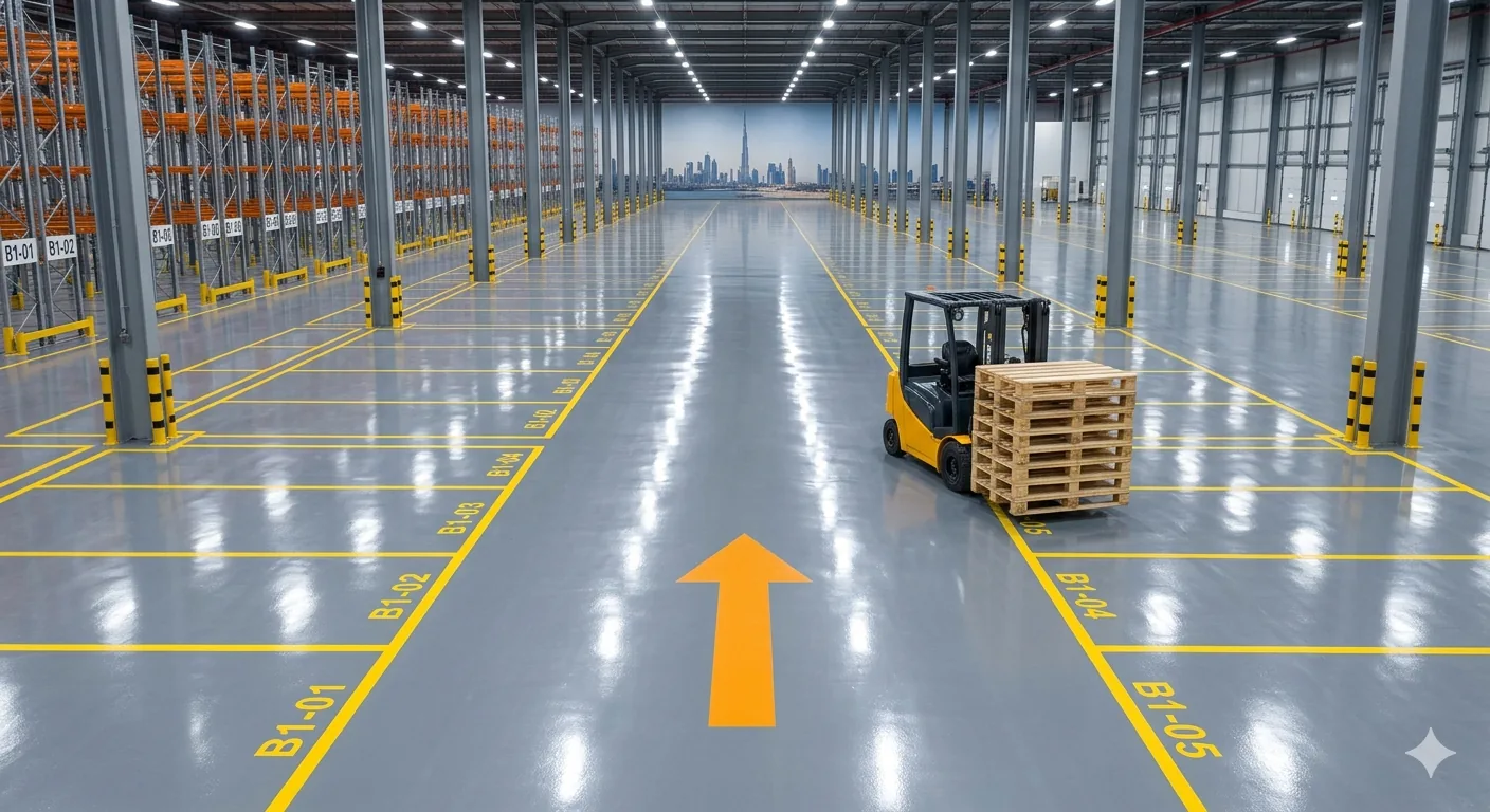 Line marking and signage